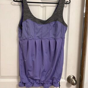 lululemon athletica Purple and Gray Tank Top